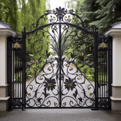 Wrought iron gate
